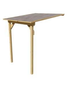 Kleine overkapping voor tuinhuisje 2