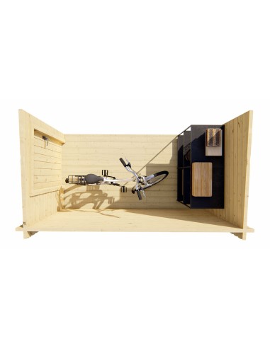 Kleine aanbouw voor tuinhuisjes