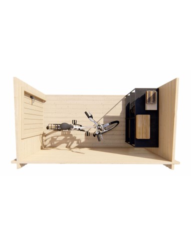 Grote aanbouw voor tuinhuisjes