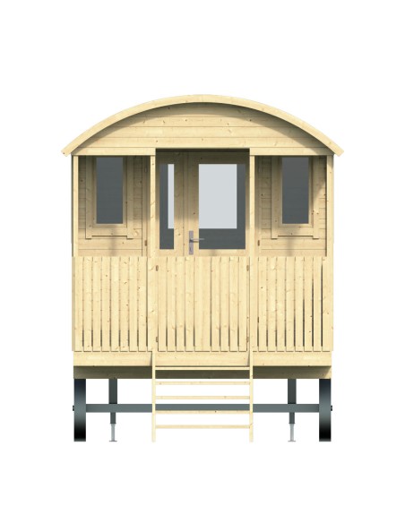 Roulotte en bois a vendre