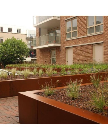 Coins de soutien en acier corten