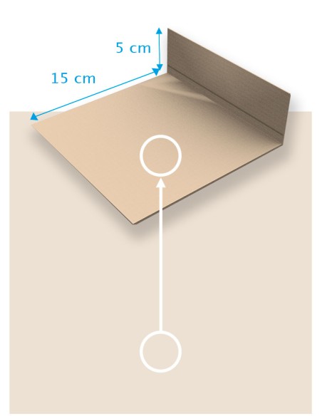 Profilé de cornière aluminium laqué