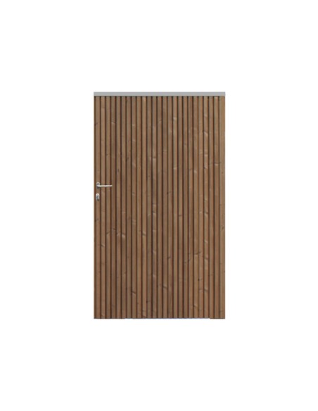 Portail de parking en thermowood