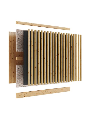 Mur de jardin anti-bruit absorbant