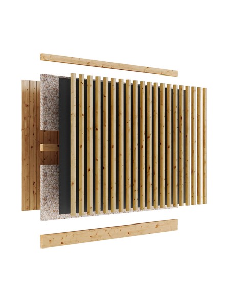 Mur de jardin anti-bruit absorbant