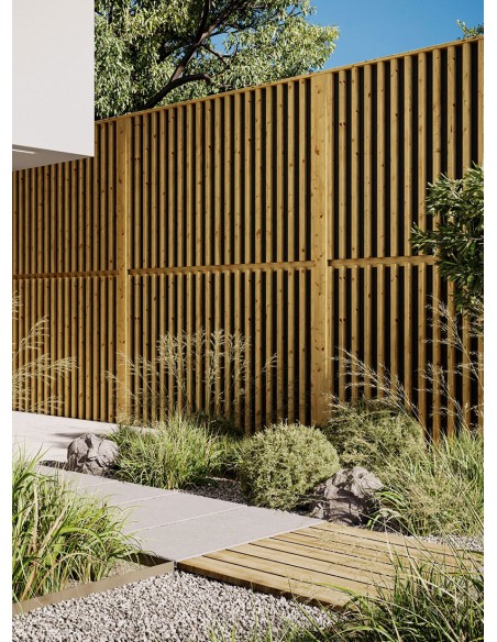 Mur de jardin anti-bruit absorbant