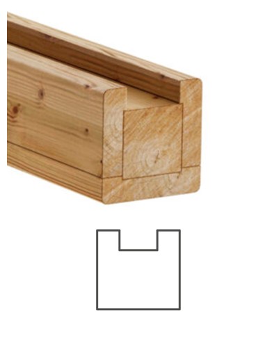 Poteaux rainurés pour mur anti-bruit