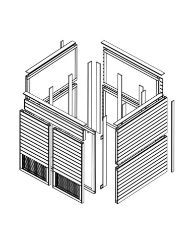 Abri anti-bruit pour pompes à chaleur