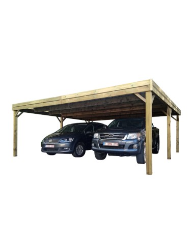 Carport large pour 2 voitures 6x5,5 mètres