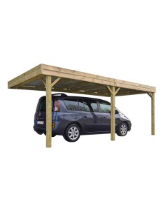 Carport contre façade à toit plat 3x5,8 mètres 2