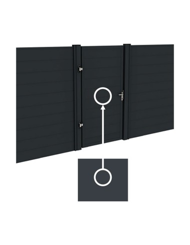 Porte de jardin en aluminium