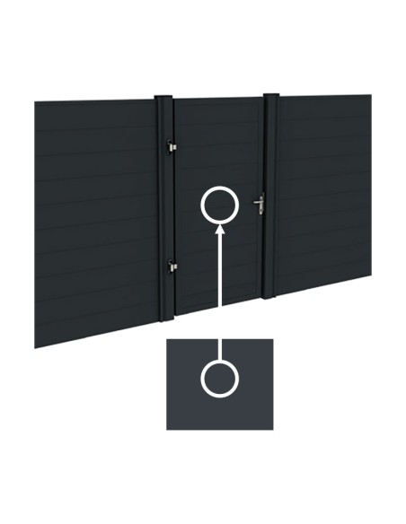 Porte de jardin en aluminium