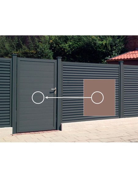 Tuinpoort in houtcomposiet