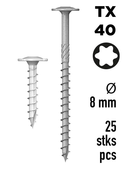 HBS constructieschroeven - 8 mm