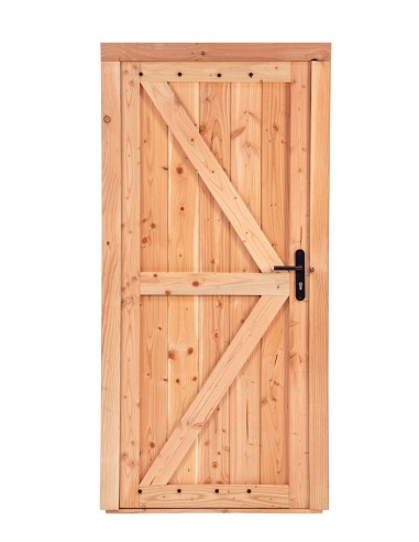 Porte pleine pour abri de jardin