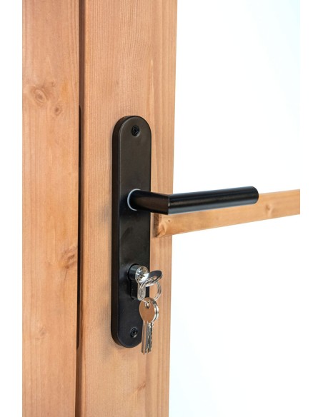 Porte vitrée pour abri de jardin