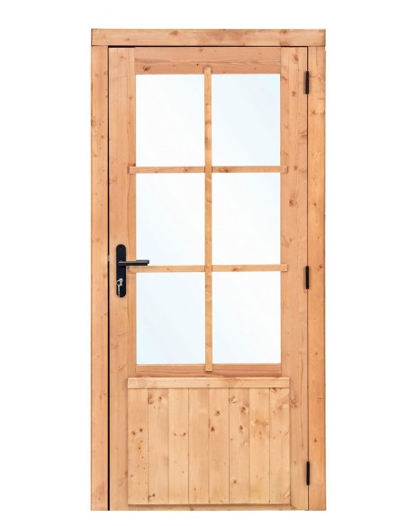 Porte vitrée pour abri de jardin