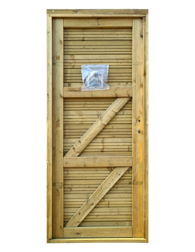 Tuinhuisdeur met frame