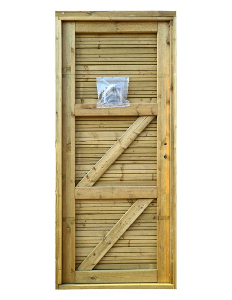 Tuinhuisdeur met frame