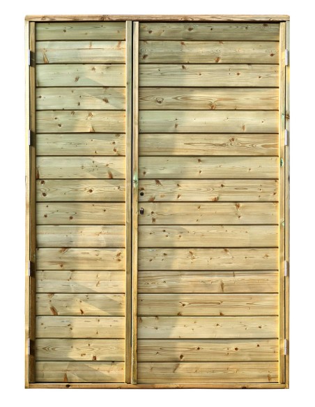 Porte abri de jardin avec cadre et paroi de côté