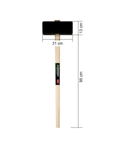 Maillet caoutchouc pour poteaux 4,5 Kg 2