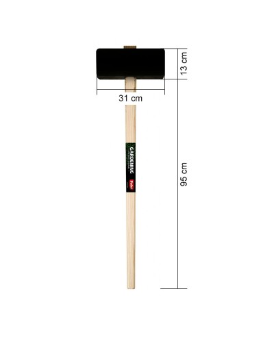 Maillet caoutchouc pour poteaux 4,5 Kg
