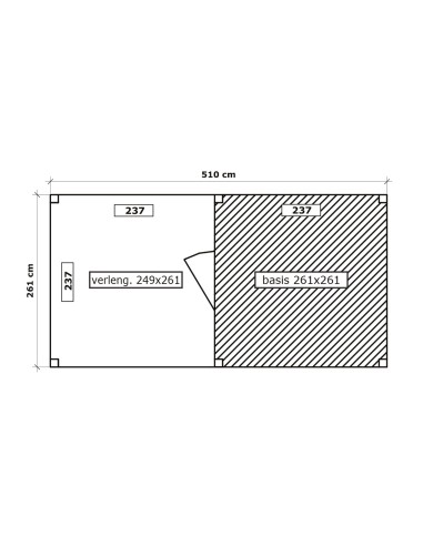 Tuinhuisjes + veranda CUBO