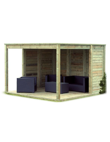 Beschutte buitenkamer 318 x 306 cm