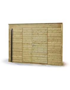 Schuur met plat dak 318 x 204 cm