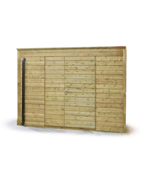 Abri à toit plat 318 x 204 cm