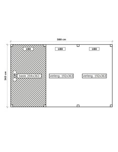 Abri de jardin salon 588 x 363 cm 2