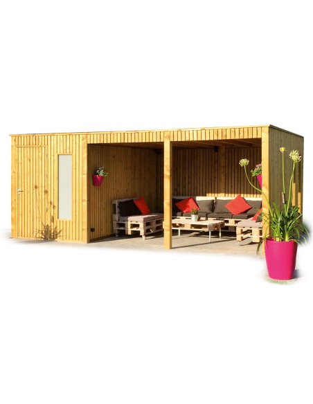 Woonkamer tuinhuis 588 x 363 cm