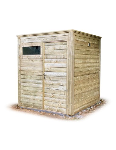 Abri de jardin carré 204 x 204 cm