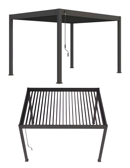 Tonnelle en aluminium 400 x 300 cm