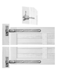 Regelbaar beslagset voor poortjes 2