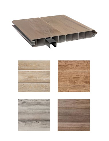 Duofuse PVC omheining met horizontale lamellen