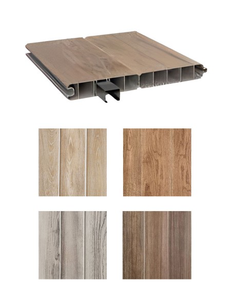 Duofuse PVC omheining met verticale lamellen