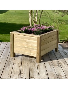 Bac à fleurs en bois