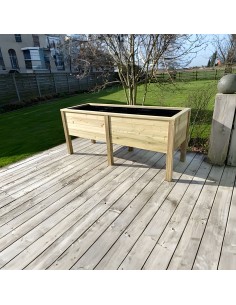 Grote verhoogde plantenbak