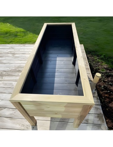 Grote verhoogde plantenbak