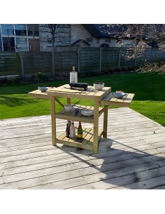 Terras barbecue tafel