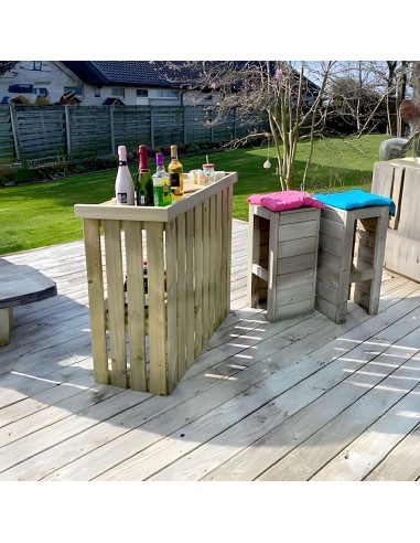 Table pliable de travail au jardin