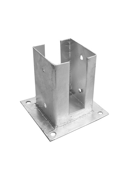 Paalvoet voor gleuf paal 9x9 cm