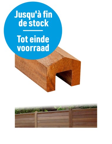 Chapeau de finition en bois exotique