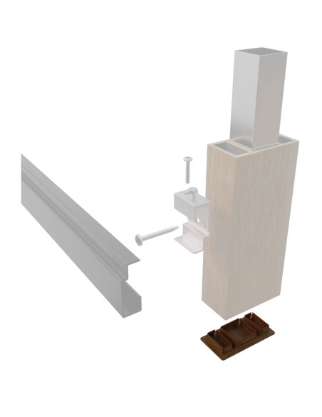 Afwerkkap voor zonnescherm gevelbekleding