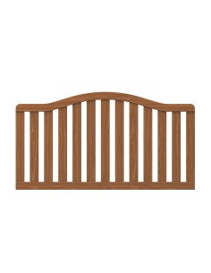 Clôture de jardin convexe en bois exotique