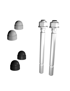 Chevilles béton pour piquet de balustrade (2 pc.)