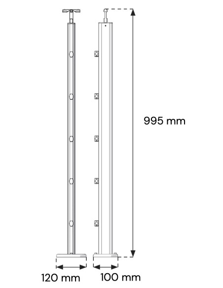 Paalvoet met voetplaat