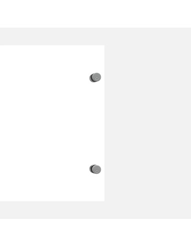 Verre synthétique pour balustrade de terrasse + 4 supports