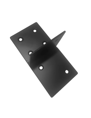 Equerre connexion poteau carré T 9-12cm Noir